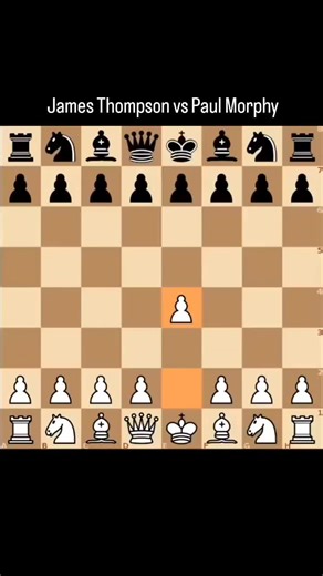 James Thompson vs Paul Morphy (1857) #chessproblems #chessplayer #chess #chesslover