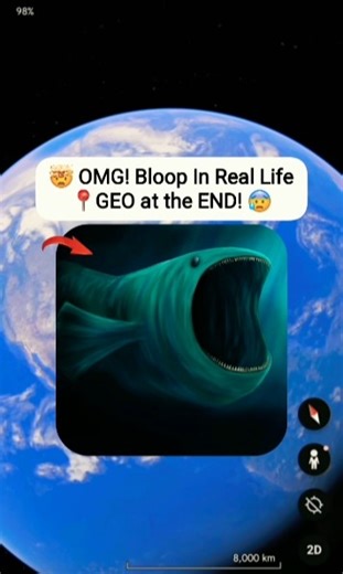 OMG! FOUND BLOOP on Google Earth! #shorts