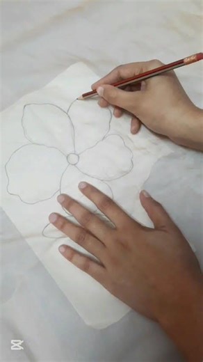 Tracing Work in Hand-Painted Dupatta Process | Custom Design | RA Nisa Threads