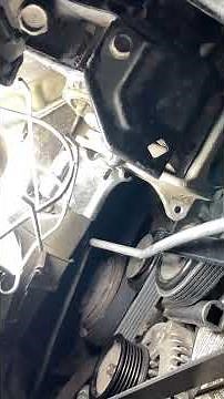 Acura Honda sepentine belts installation tricks , block it with 1/2 extension bar.
