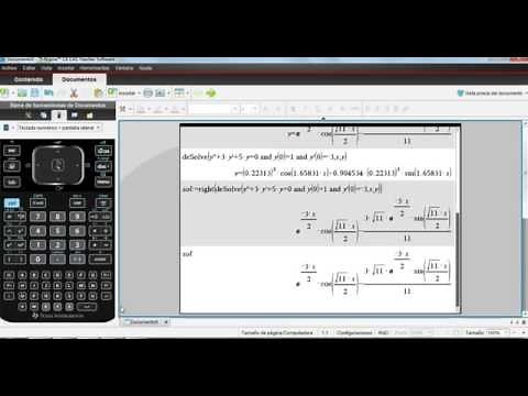 Ecuaciones Diferenciales TI Nspire CX CAS