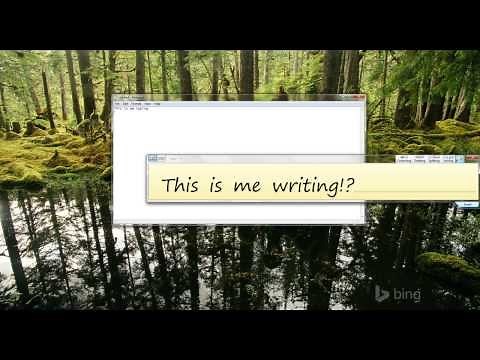 Writing with Finger on Touchscreen Monitor