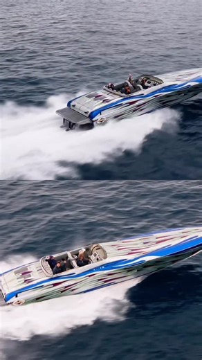 🔥 Forty-two feet of pure adrenaline. The Outerlimits Legacy tears across the Pacific like a blue-flamed missile, eating up the swells on the run to Catalina Island. The sound, the speed, the presence — nothing comes close. 💨🌊💙 🎥: @fastloudphotography 🚤: @adamgrandorff #OuterlimitsLegacy #CatalinaFunRun #OffshorePower #GoFastBoats | Catalina Fun Run