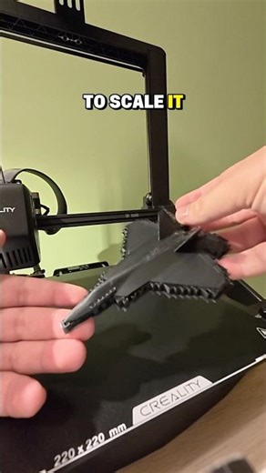 I 3D printed an F22 and here is how it turned out.What else should I print?#3dprinting #shorts #f22