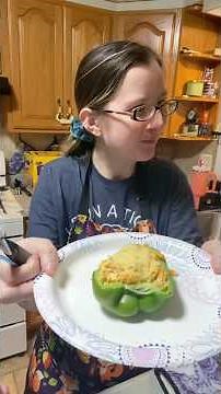 Buffalo Chicken Stuffed peppers!!