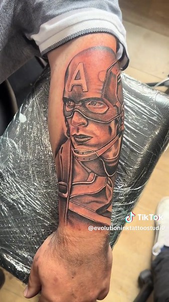 Marvel Sleeve Tattoo Design at Evolution Ink