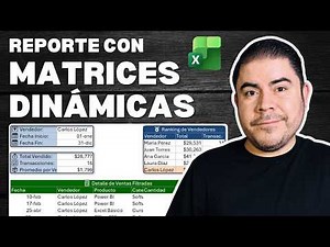 Automatic Excel Sales Report with Filtering and Dynamic Arrays