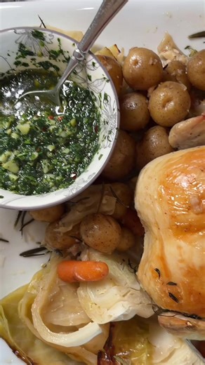 One-Pot Roast Chicken with Warm Gremolata Recipe