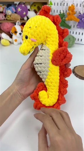 Seahorse Crochet Pattern PDF, Amigurumi Ocean Animal Plush Toy With Curled Tail, Cute Handmade Sea Creature for Beginners, DIY Gift Idea - Etsy
