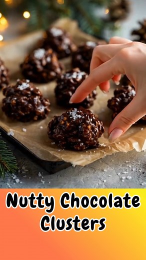 Nutty Chocolate Clusters: Crunchy, Sweet & Perfectly Easy No-Bake Treats! ✨🥜 | Tasty Gastronomic