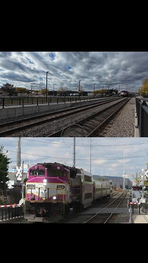 1K views · 24 reactions | Dual Cam View | Outbound MBTA Rockport Train 39 at Chelsea Station | Michael E Pearson | Facebook