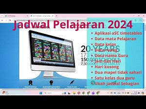 Menyusun Jadwal Pelajaran dengan Aplikasi Asc Timetables