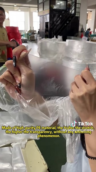 Look at the quality of transparent white bags produced.