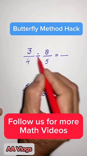 Butterfly Method Hack #mathematics #butterflymethods #mathhack #fypviralシ #tutorialvideo #followers #everyone #viralvideo #viralreels #tutorial | AA Vlogs