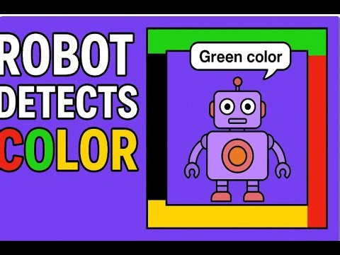 Scratch Robot Color Detection Project | Robot Says Color When Touching Line