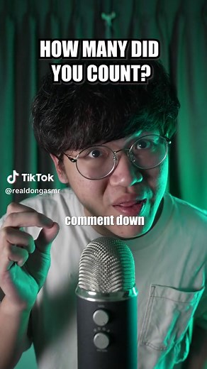 so how many did you count ? #asmr #dongasmr