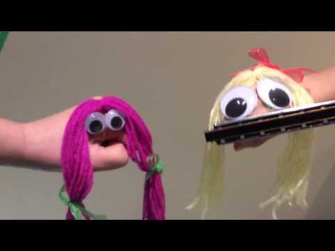 HAND PUPPET SHOW FOR CHILDREN -FUNNY PUPPET SHOWS FOR KIDS - Goldie Plays Harmonica