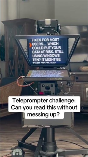 TELEPROMPTER CHALLENGE: CAN YOU READ THIS WITHOUT MESSING UP?