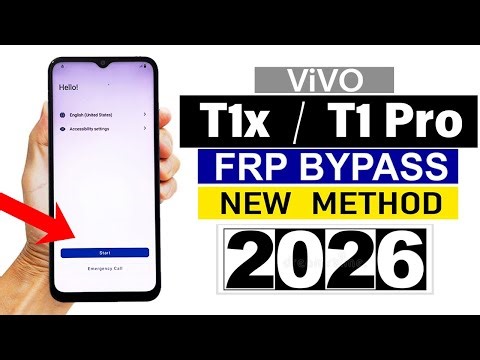 Vivo T1x/ T1 Pro - Google Account/ FRP Bypass -New Working Method (Without Pc)