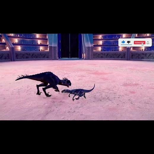 Scorpius Rex E750 vs Blue Velociraptor, Dinosaurs Fight 🦖 Jurassic World Evolution 2 #Shorts