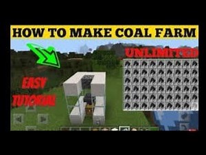how to make a coal farm in minecraft with command block