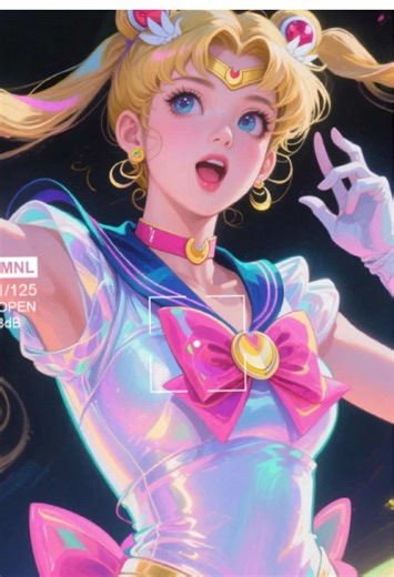 Sailor Moon Transformation: AI-Generated Art