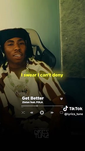 Get Better (Lyrics) - Zlatan ft Fola #getbetter #fola #zlatan #mrmoney #newmusic #afrobeats #afrobeatsmusic #liveperformance #fypp
