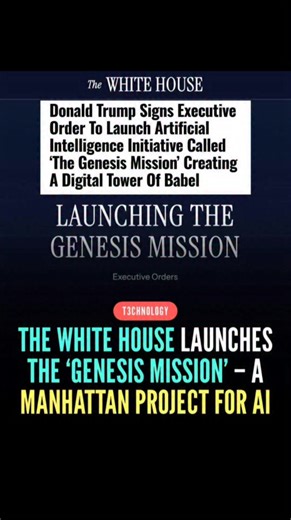 “The Genesis Mission is being heralded as the largest mobilization of American scientific resources since the moon landing. In reality, it appears to be the most comprehensive attempt yet to fuse artificial intelligence, federal datasets, national laboratory supercomputers, and automated robotic experimentation into a single, unified system of knowledge and control. A system capable of compressing scientific discovery — what once took years — into mere hours. A system whose goals sound eerily si