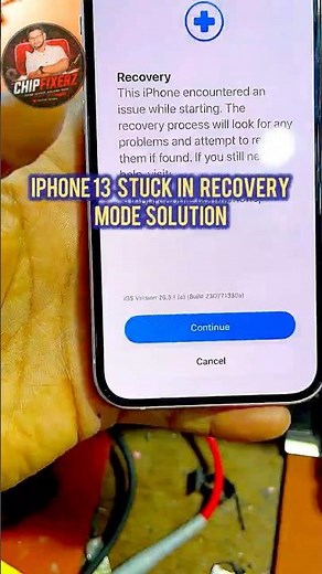 iPhone 13 Recovery Mode Fix 🔥 Boot Loop & Apple Logo Stuck Solution (100% Working) #chipfixerz #ram