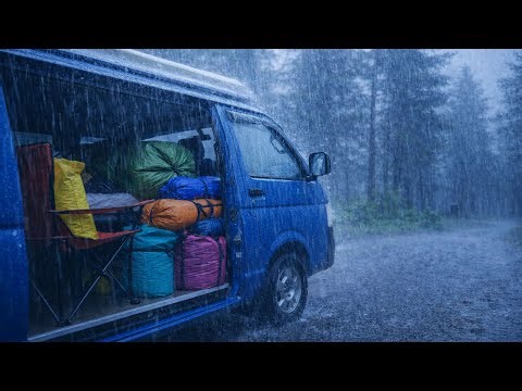 Relaxing Rain Sounds on Tent at Night | ASMR for Deep Sleep
