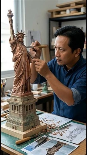 Statue of Liberty Diorama #history #statueofliberty #funfacts