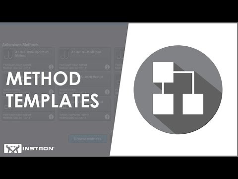 Pre-Configured Method Templates in Bluehill® Universal