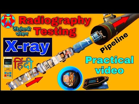 Radiography testing. Crawler Internal (X-ray) NDT method.pipeline line. RT testing part-1