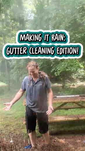 Who knew gutter cleaning could be this fun? 😂💦 #CleanPowerWash #GutterCleaning