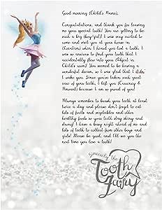 Sincerely The Tooth Fairy Personalized Letter from The Tooth Fairy | Custom Gift Letter for Boys and Girls | Make Losing a Tooth Magic for Your Child | Toothfairy Gift for Lost Teeth