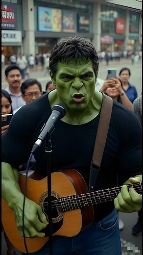 Hulk sing a song for poor Children #hulk #shorts #ai