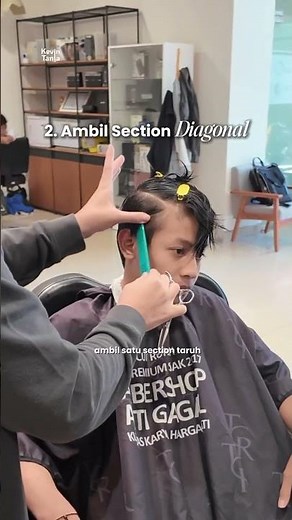 Tutorial Teknik Long Trim Pada Rambut Pria