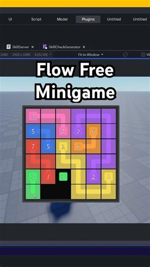 Flow Free Minigame in Roblox