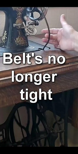 How to Use the Belt Shifter on a Singer 27 #Treadle Sewing Machine #simplystitchy #tutorial