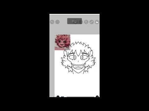 Drawing Mina Ashido from Boku no Hero Academia (really badly)