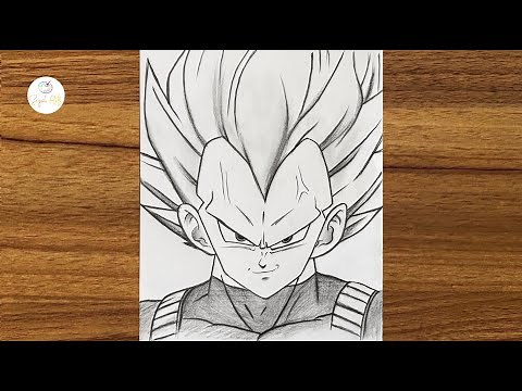 How to Draw VEGETA Ultra Ego || Vegeta drawing step by step || How to draw anime step by step