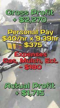 Mulch Install Transformation | Made $2,000 in 7 Hours (Step by Step Guide) In Less than 2 mins