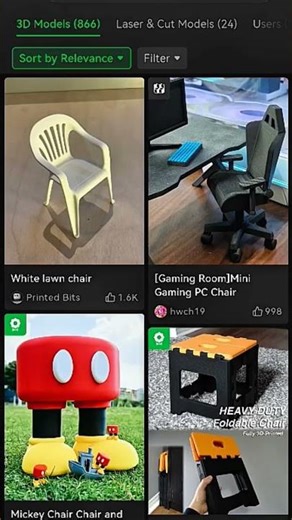 3D printing a mini chair