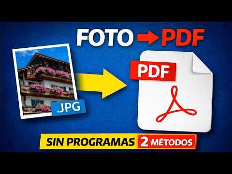 Como convertir una Foto a PDF en mi computadora (2 métodos fáciles)