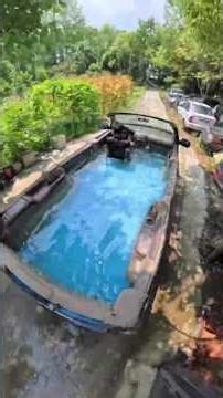 Car Modified into a Water Pool 🚗💦 | Creative Repair & Custom Build