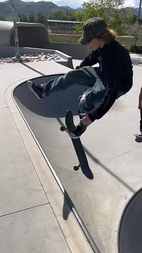 @aceinspace64 at our Ulysses Skate Park in Golden, CO! 💥🛠️😱 #teampainskateparks | Team Pain Skateparks