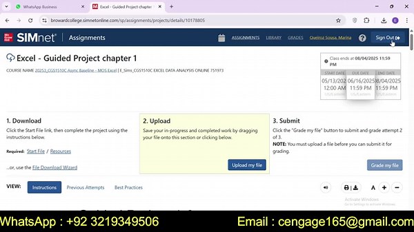 Excel 2021 In Practice - Ch 1 Guided Project 1-3 | Excel Guided Project chapter 1