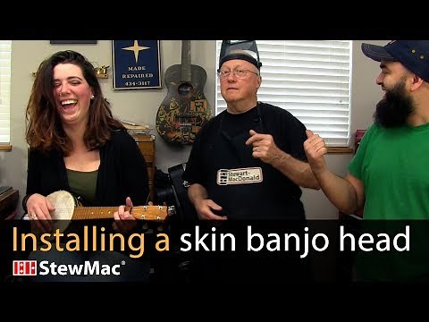 How to install a skin banjo head