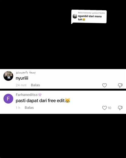 Membalas @golden710293@bisma_pangestu 😂, makanya kalau terinsipirasi dari vidio siapa atau ngambil, minimal cr/ib biar gak di kira free edit @vanzzzzzzz0627 @ahsans_edits