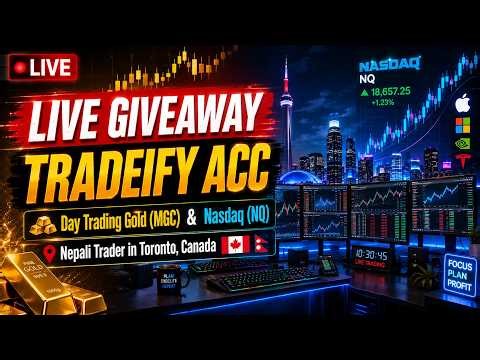 🔴 LIVE Day Trading Gold (MGC) & Nasdaq (NQ) | Nepali Trader in Toronto, Canada